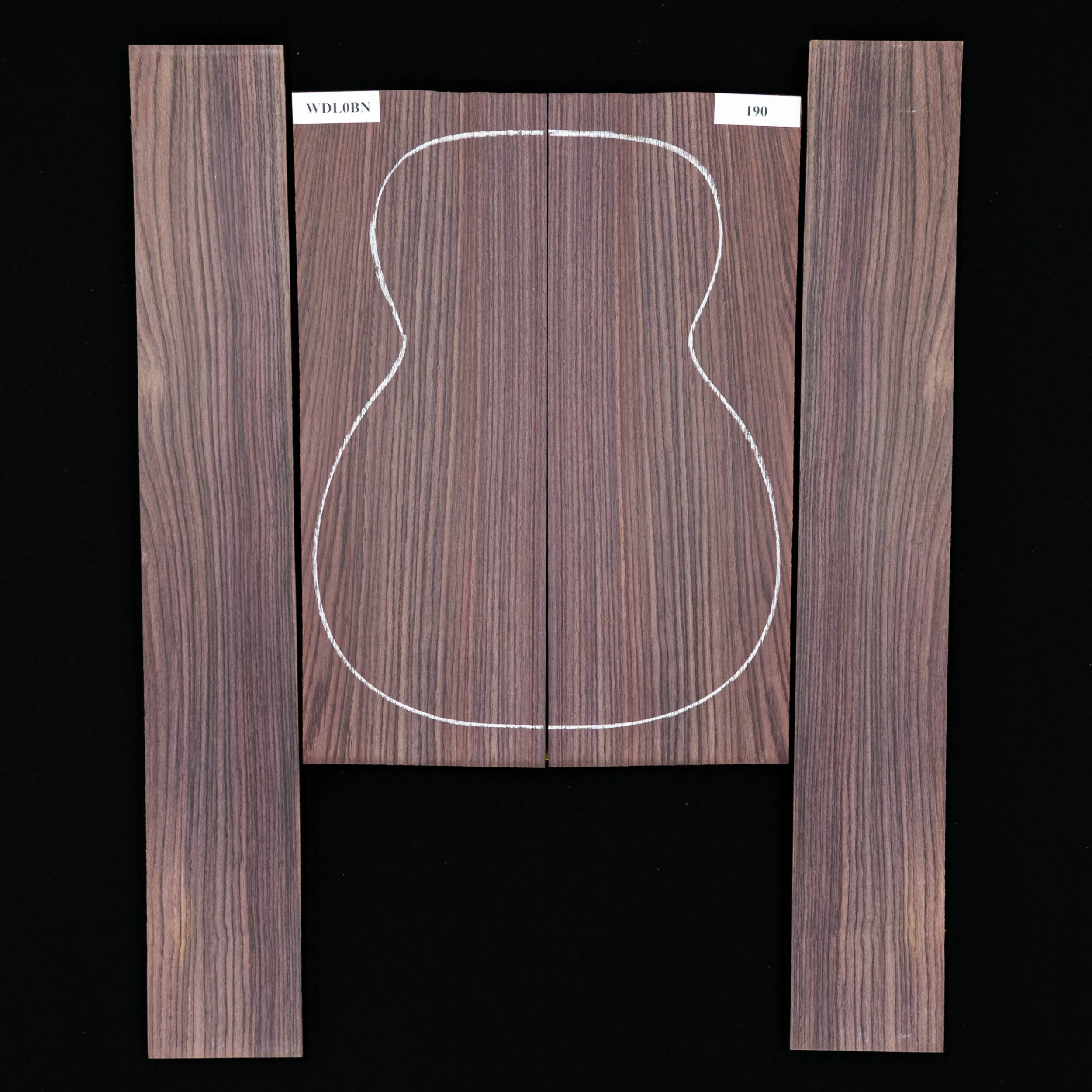 East Indian Rosewood Back + Side Set - 190 - StewMac 1 East Indian Rosewood Back + Side Set - 190 - StewMac