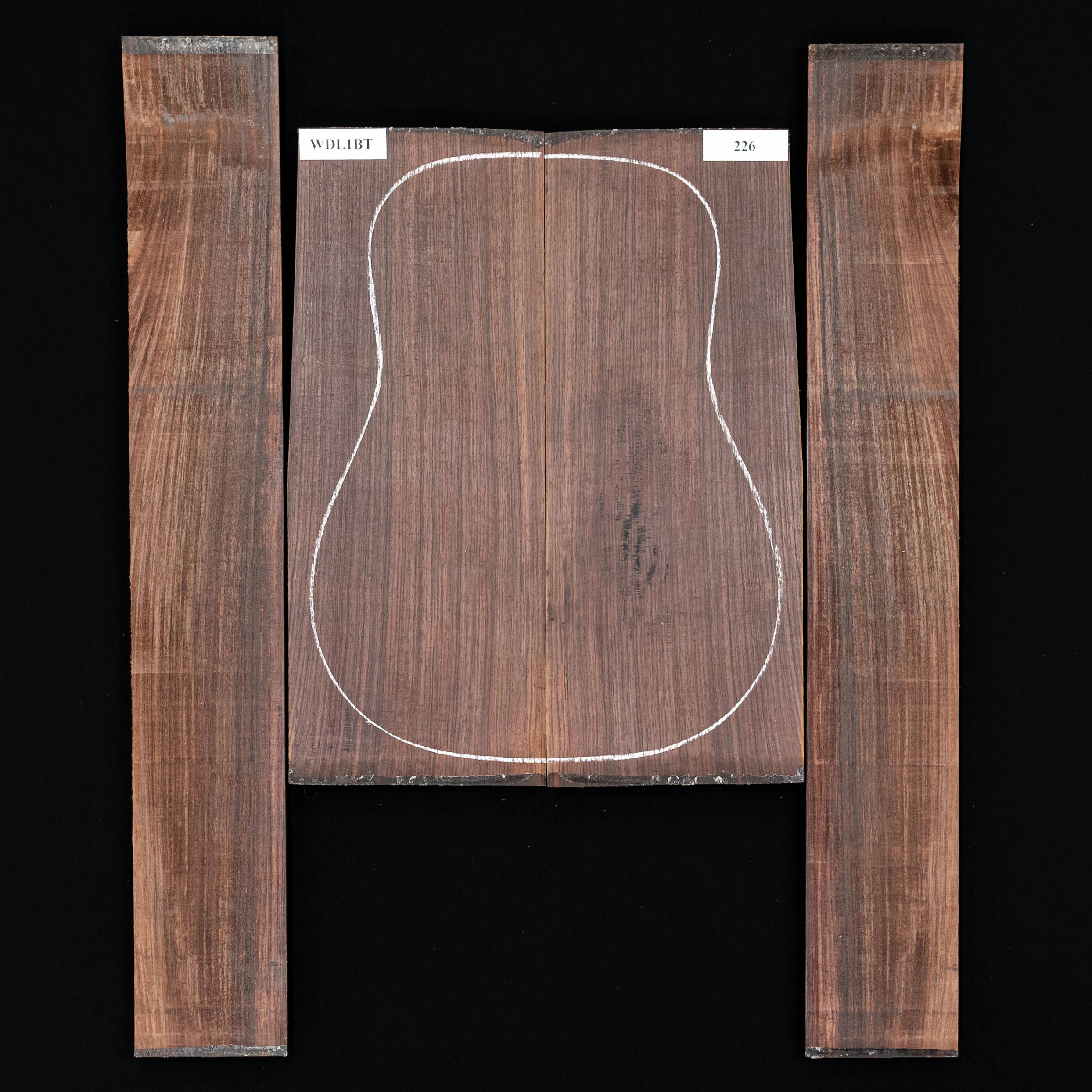 East Indian Rosewood Back + Side Set - 226 - StewMac 1 East Indian Rosewood Back + Side Set - 226 - StewMac