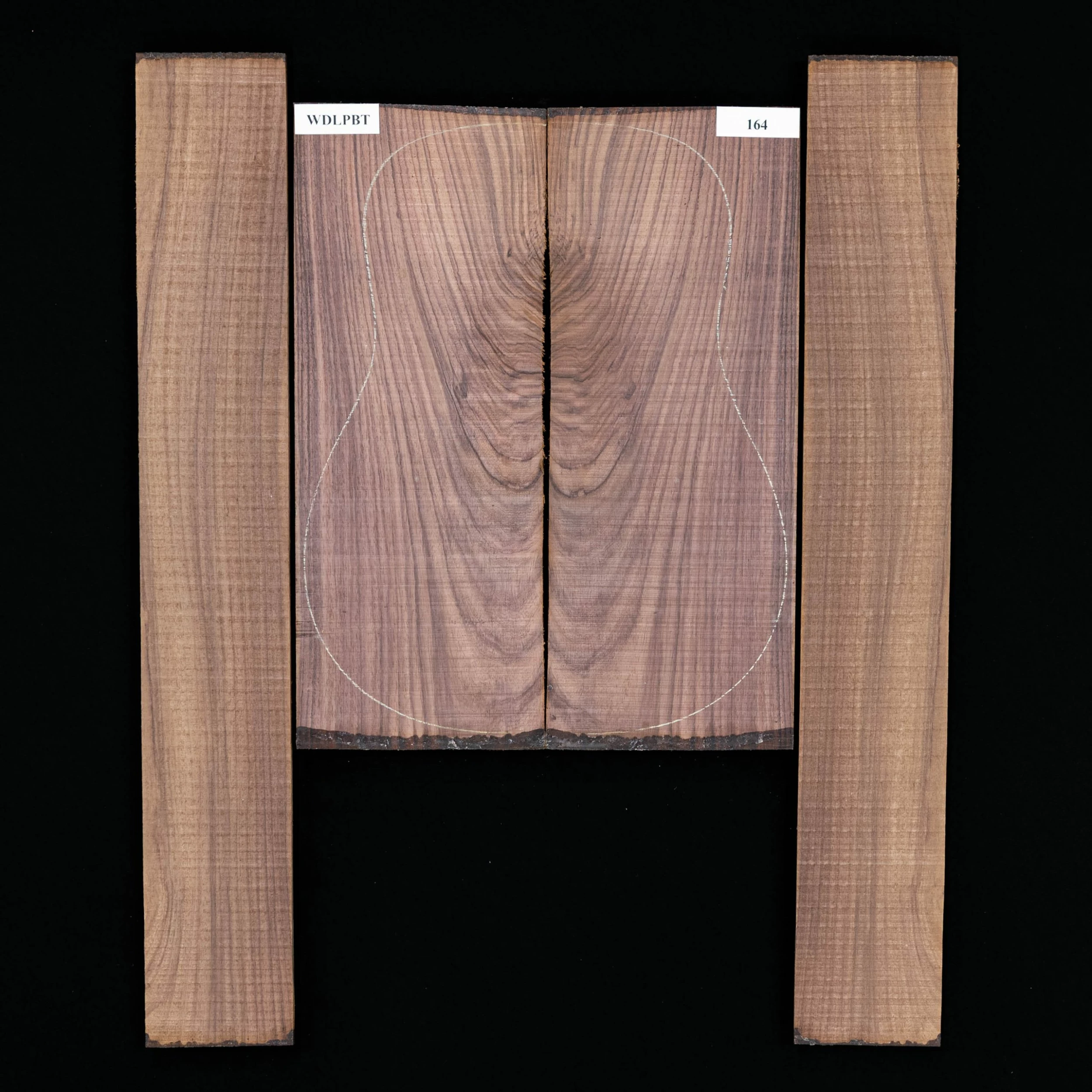 Wild Grain East Indian Rosewood Back + Side Set - 164 - StewMac 1 Wild Grain East Indian Rosewood Back + Side Set - 164 - StewMac