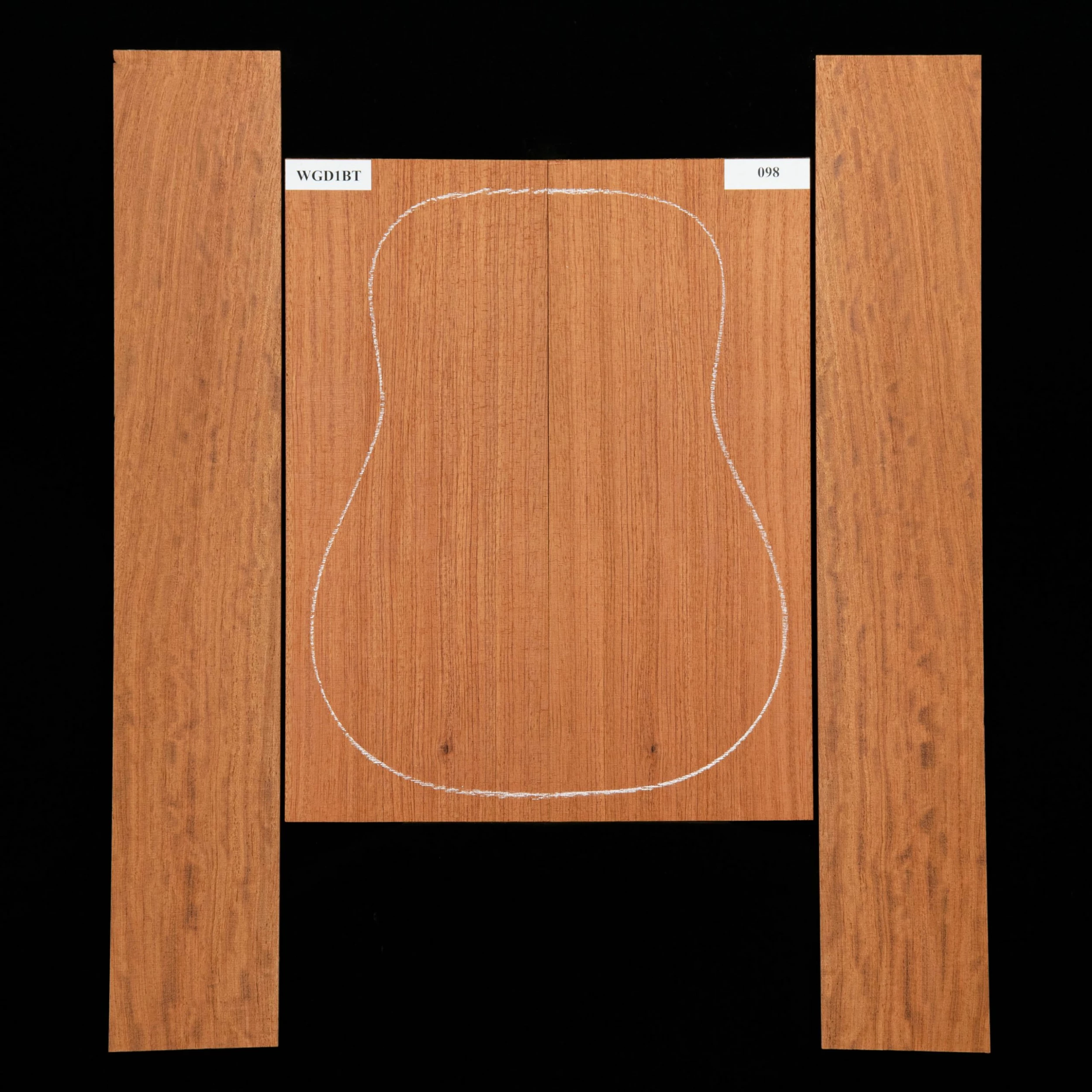 Bubinga Back + Side Set, Unsanded - 098 - StewMac 1 Bubinga Back + Side Set, Unsanded - 098 - StewMac