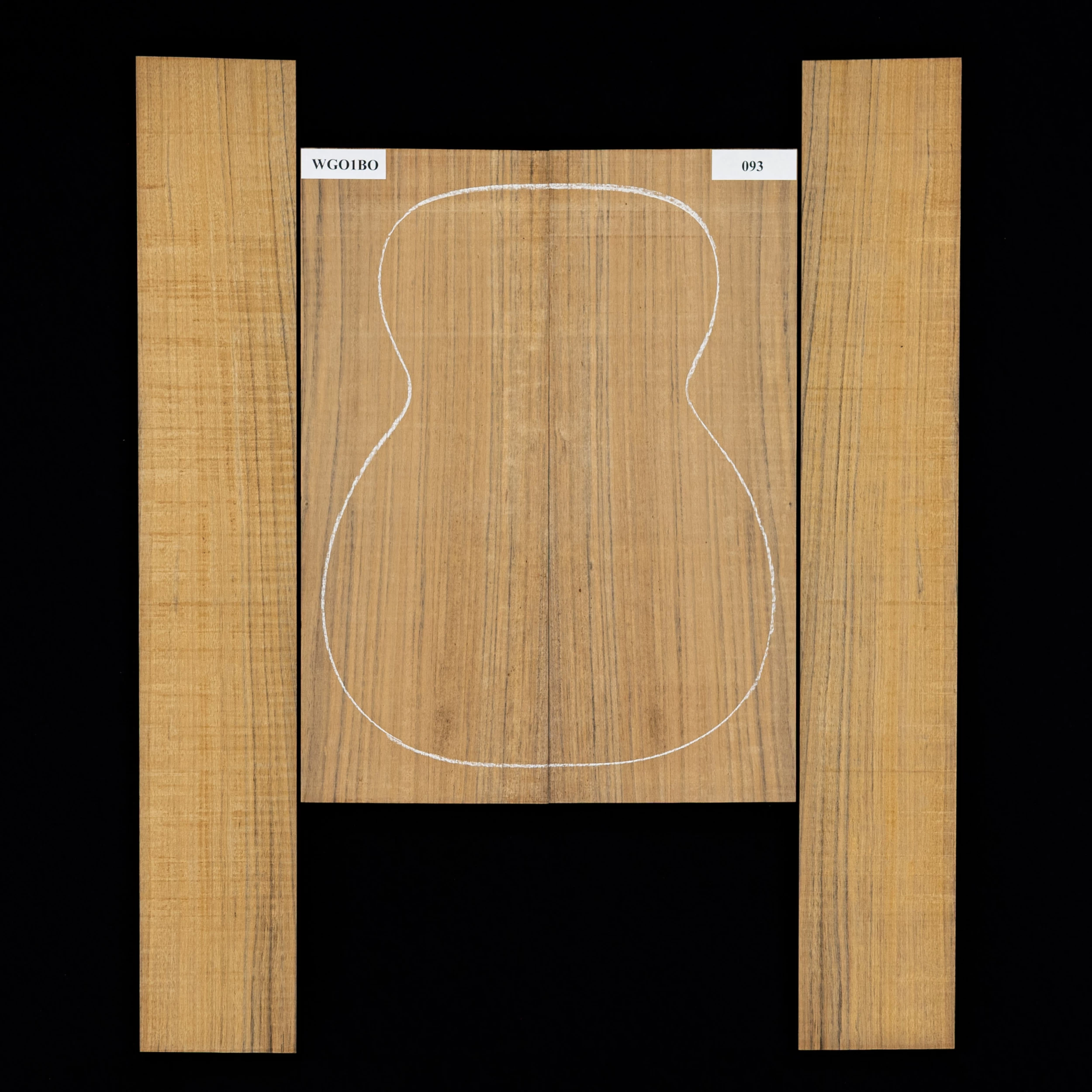 Ovangkol Back + Side Set - 093 - StewMac 1 Ovangkol Back + Side Set - 093 - StewMac