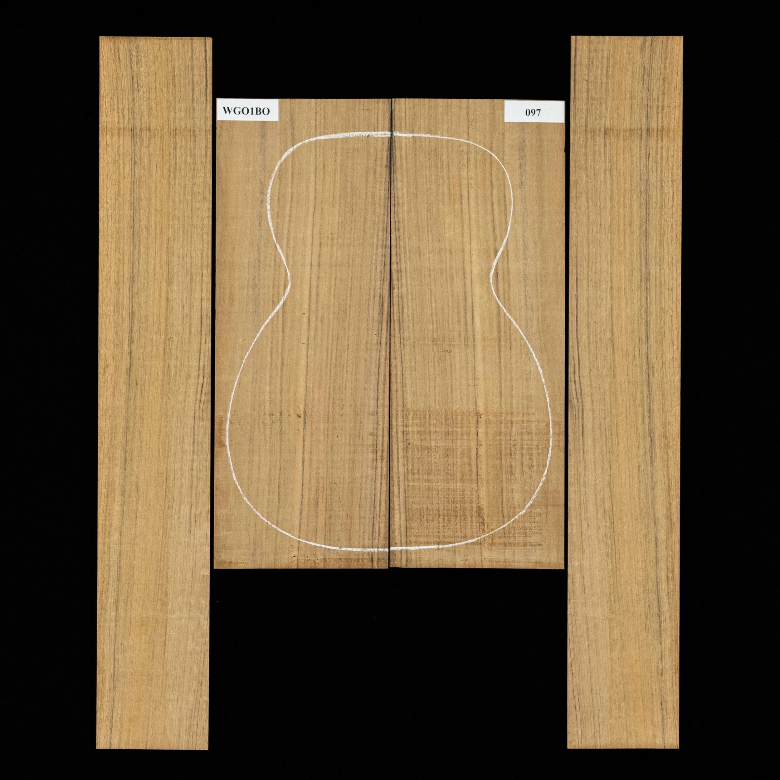 Ovangkol Back + Side Set - 097 - StewMac 1 Ovangkol Back + Side Set - 097 - StewMac