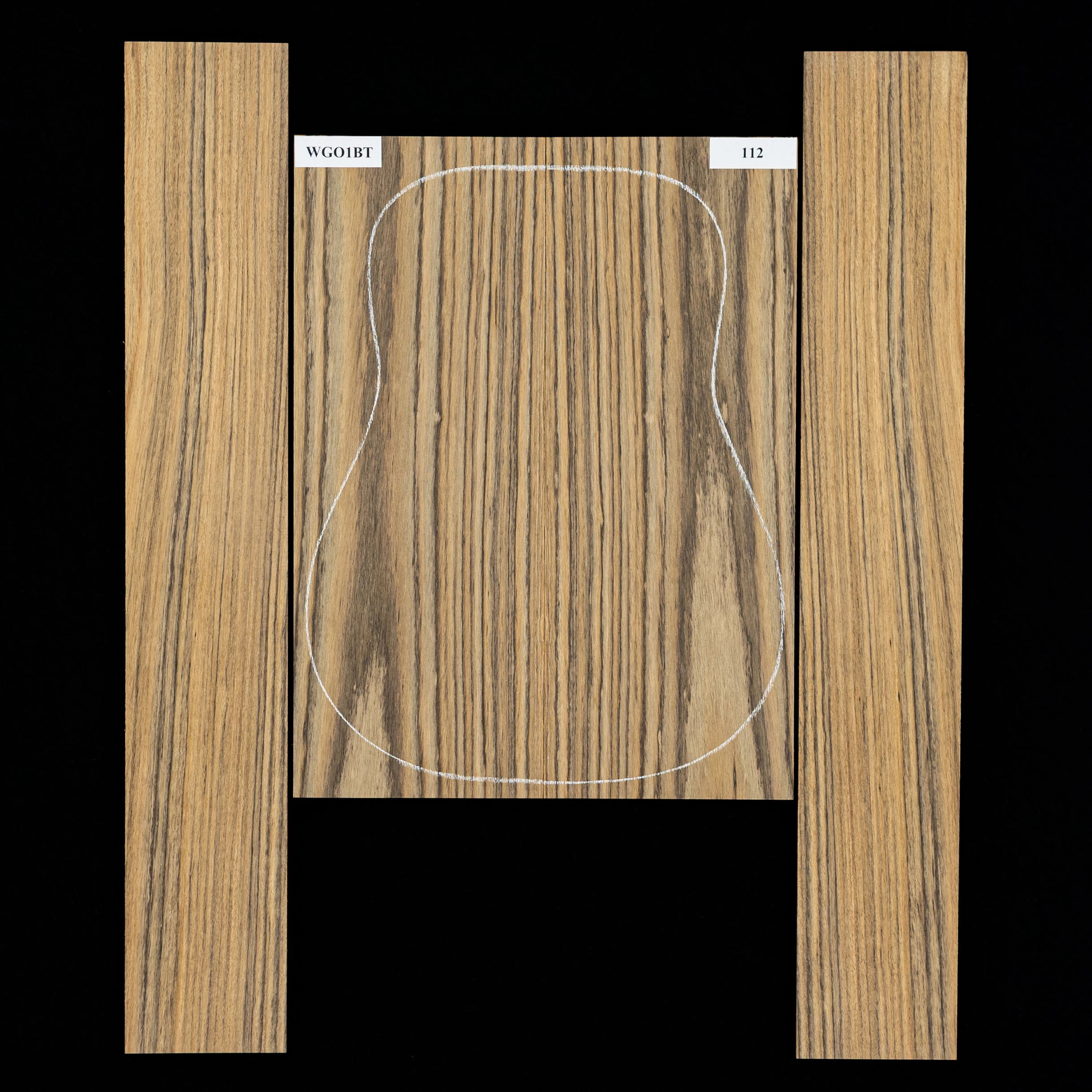 Ovangkol Back + Side Set - 112 - StewMac 1 Ovangkol Back + Side Set - 112 - StewMac