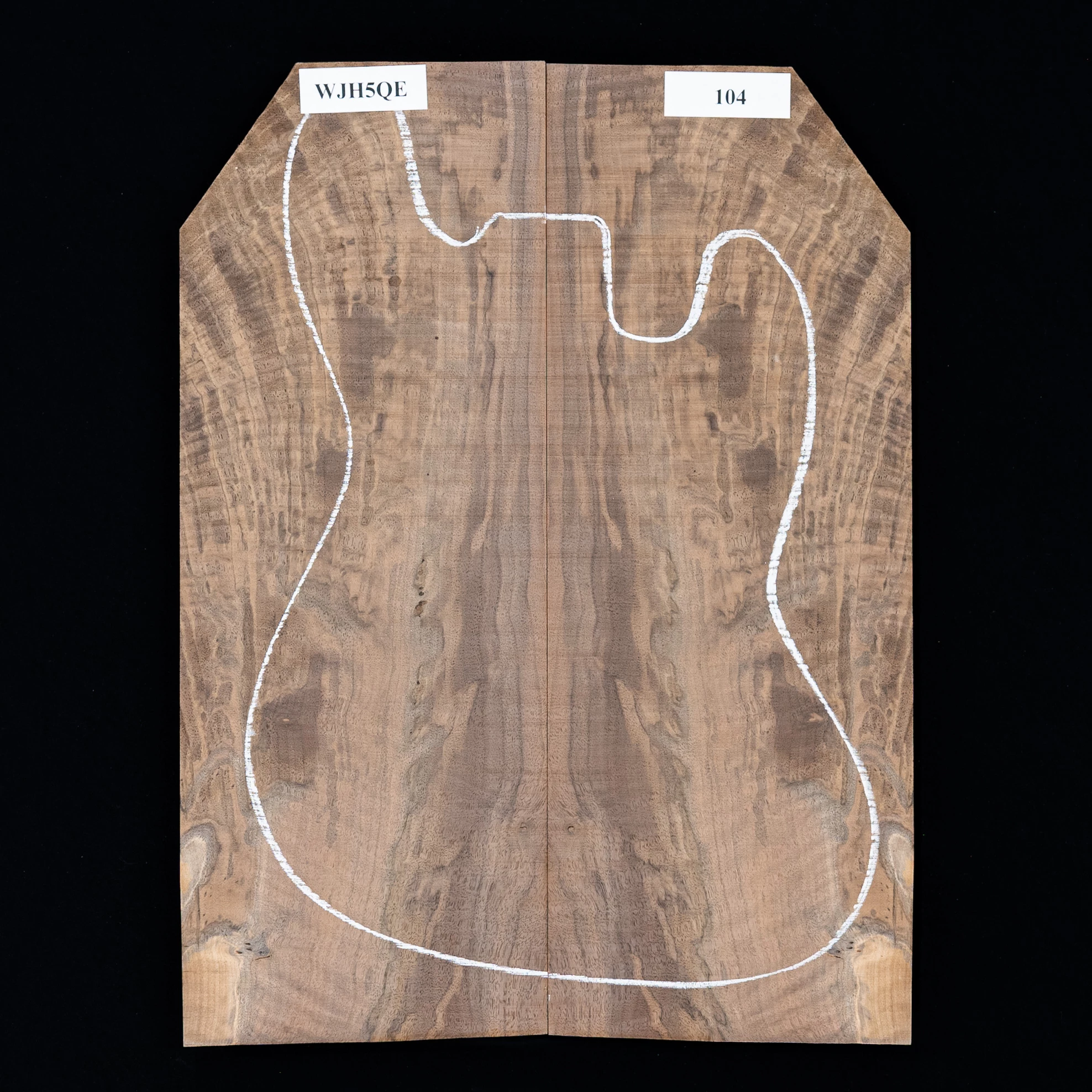 Flame Claro Walnut Laminated Top - 104 - StewMac 1 Flame Claro Walnut Laminated Top - 104 - StewMac