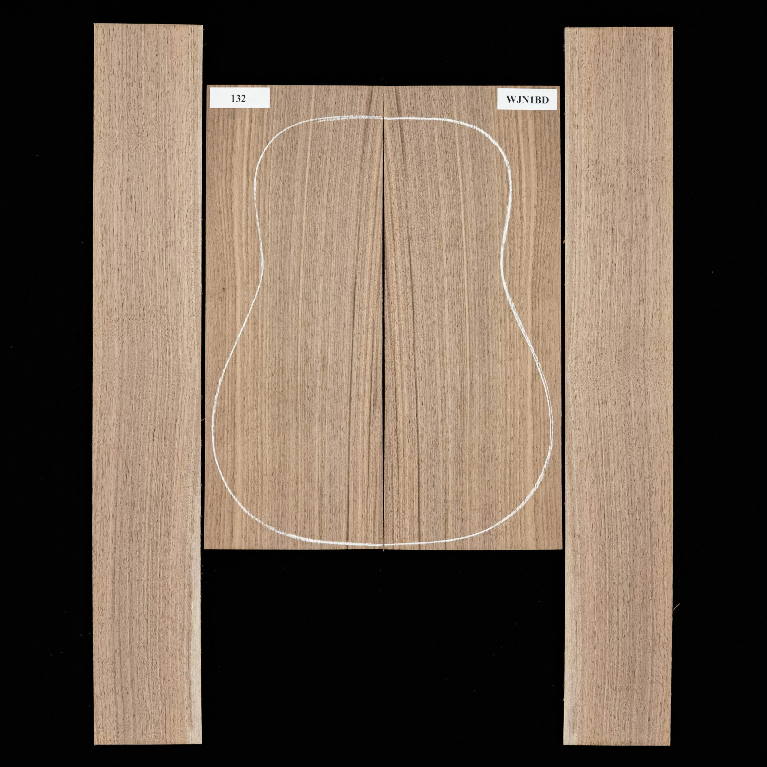 Black Walnut Back + Side Set - 132 - StewMac 1 Black Walnut Back + Side Set - 132 - StewMac