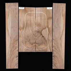 Flame Black Walnut Back + Side Set - 077 - StewMac