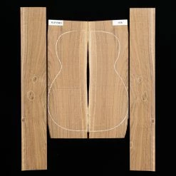 Flame Black Walnut Back + Side Set, Unsanded - 038 - StewMac