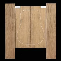 Flame Black Walnut Back + Side Set, Unsanded - 076 - StewMac