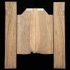 Flame Black Walnut Back + Side Set, Unsanded - 092 - StewMac
