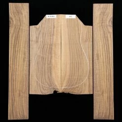 Flame Black Walnut Back + Side Set, Unsanded - 092 - StewMac