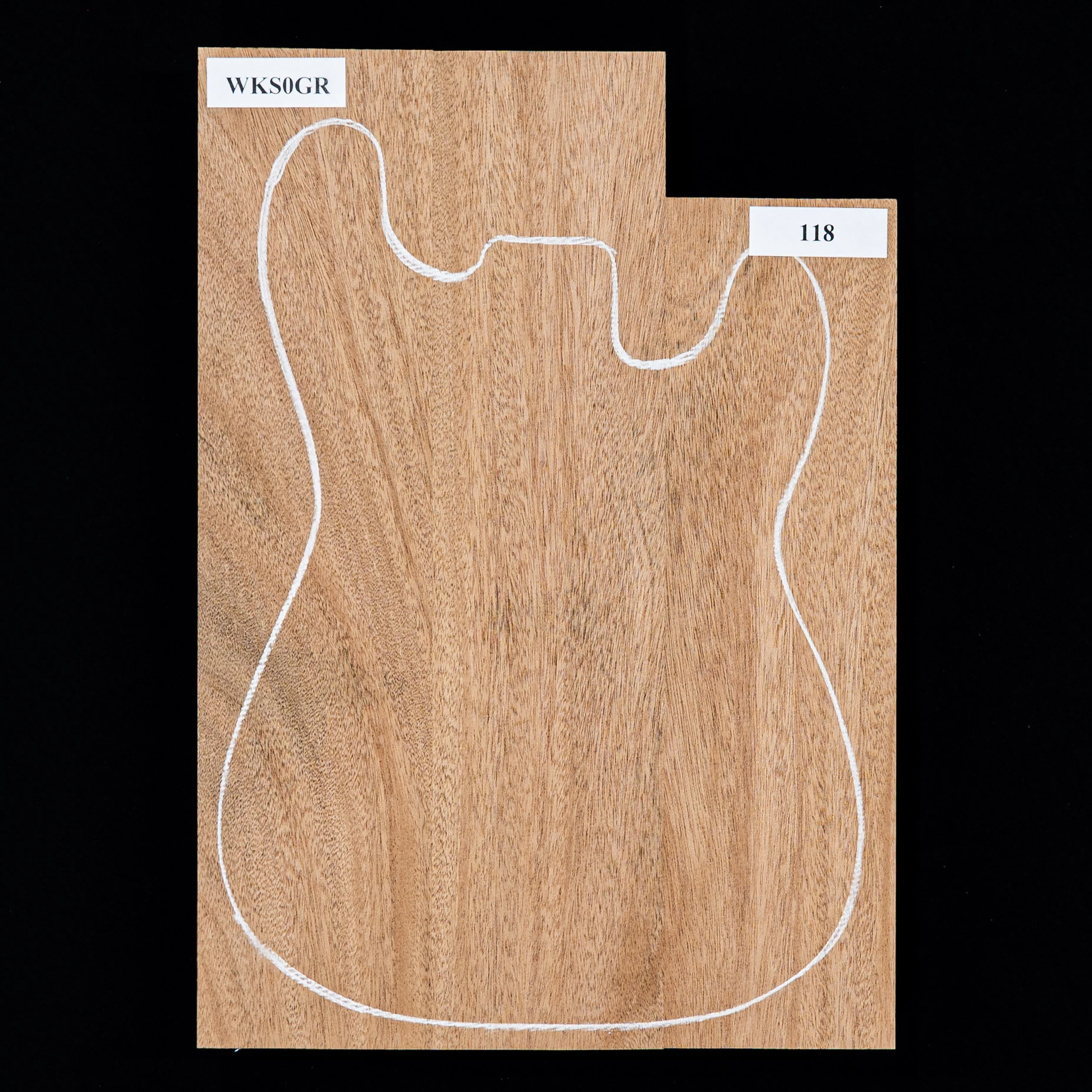 African Mahogany Body Blank, 3-Piece (10.4 Lb) - 118 - StewMac 1 African Mahogany Body Blank, 3-Piece (10.4 Lb) - 118 - StewMac
