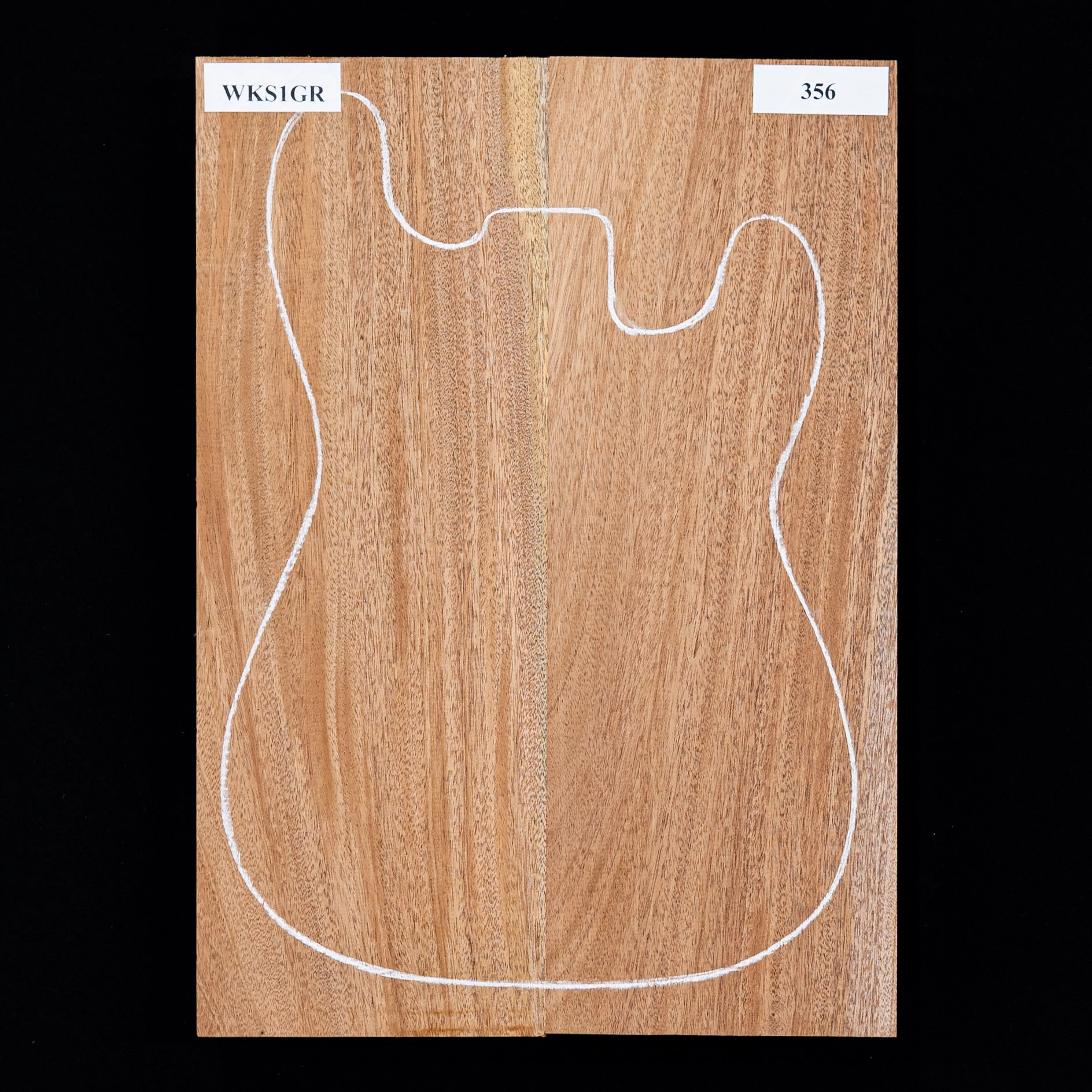 African Mahogany Body Blank, 2-Piece (10.2 Lb) - 356 - StewMac 1 African Mahogany Body Blank, 2-Piece (10.2 Lb) - 356 - StewMac