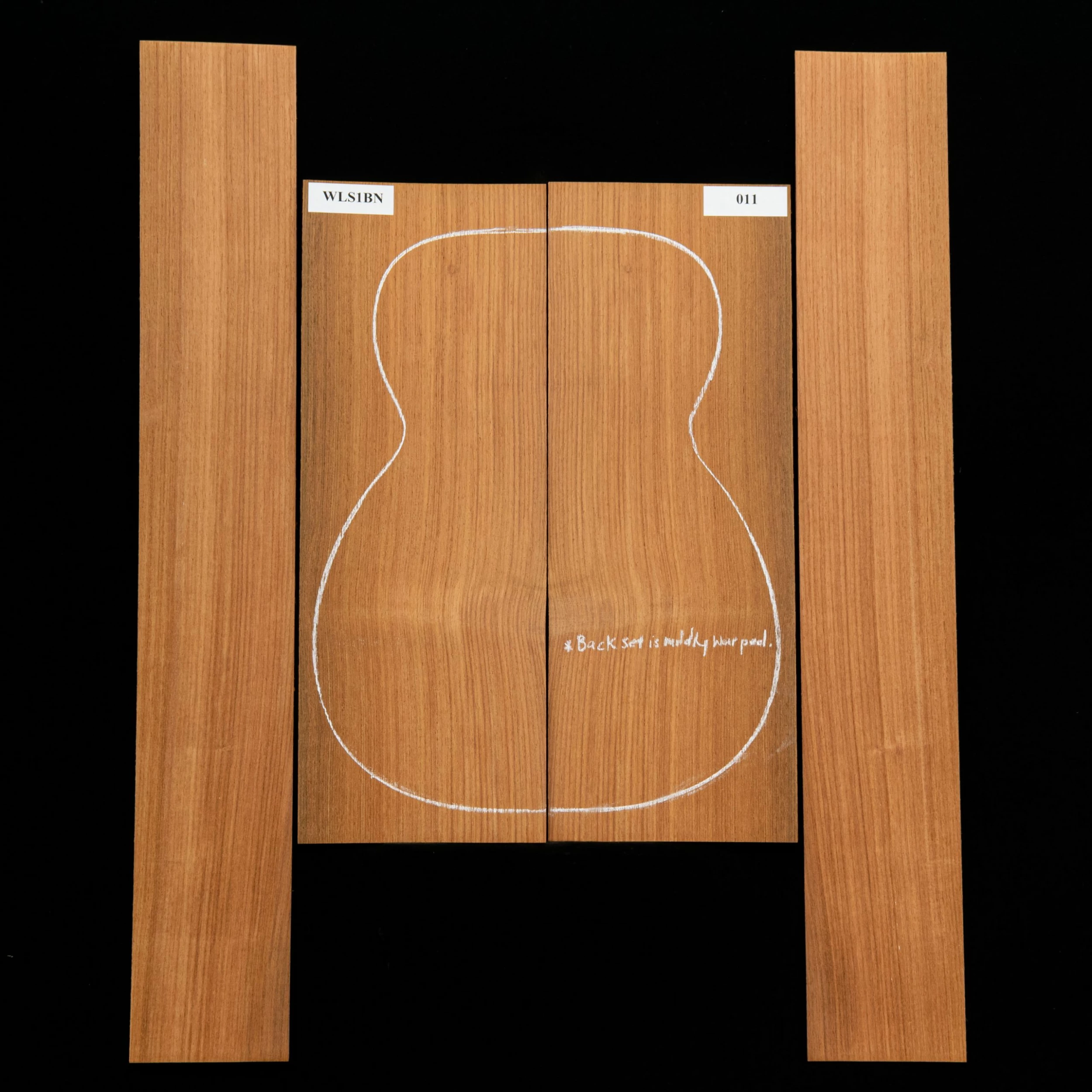 Machiche Back + Sides For OM, Sanded - 011 - StewMac 1 Machiche Back + Sides For OM, Sanded - 011 - StewMac