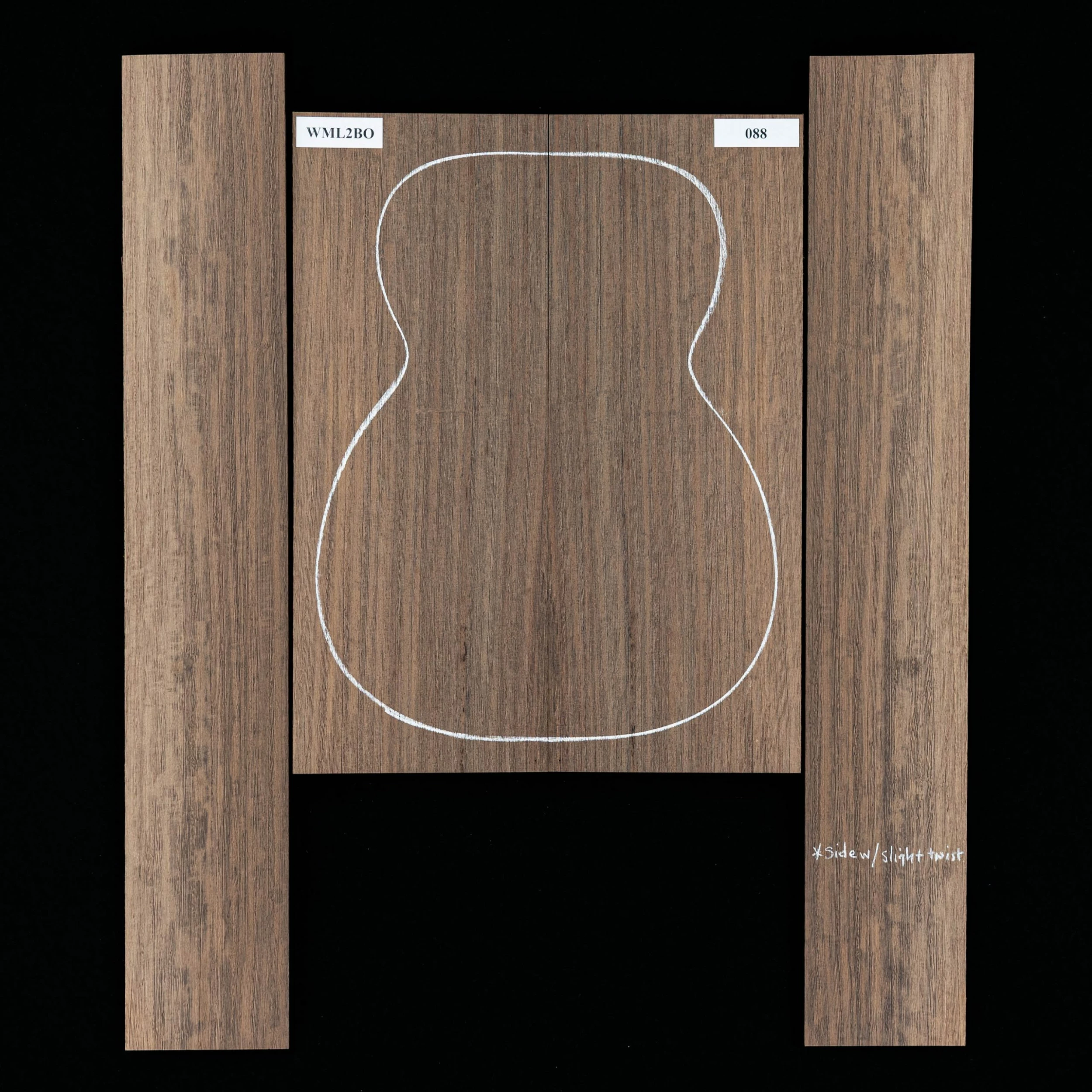 Wenge Back + Side Set - 088 - StewMac 1 Wenge Back + Side Set - 088 - StewMac