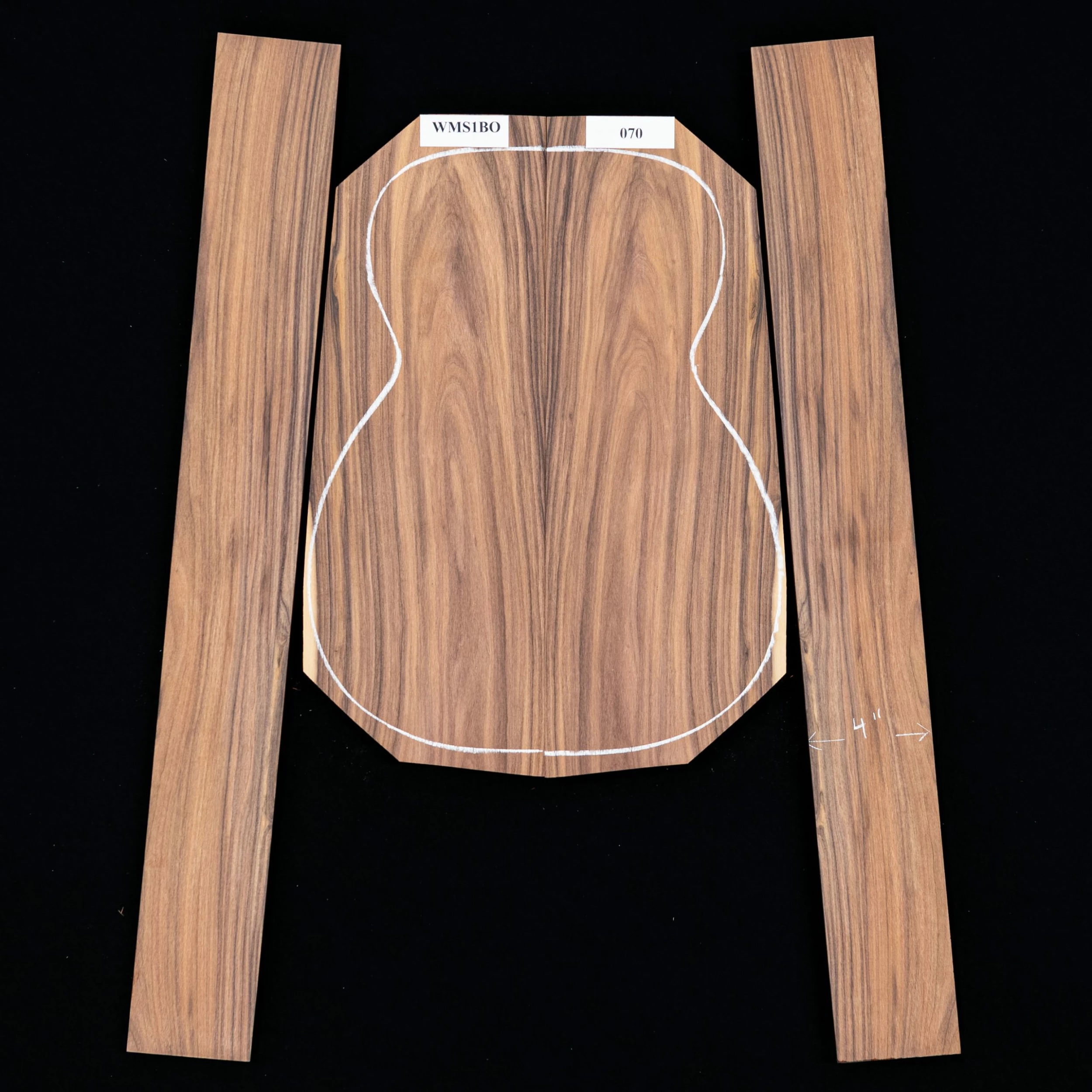 Pau Ferro Back + Side Set - 070 - StewMac 1 Pau Ferro Back + Side Set - 070 - StewMac