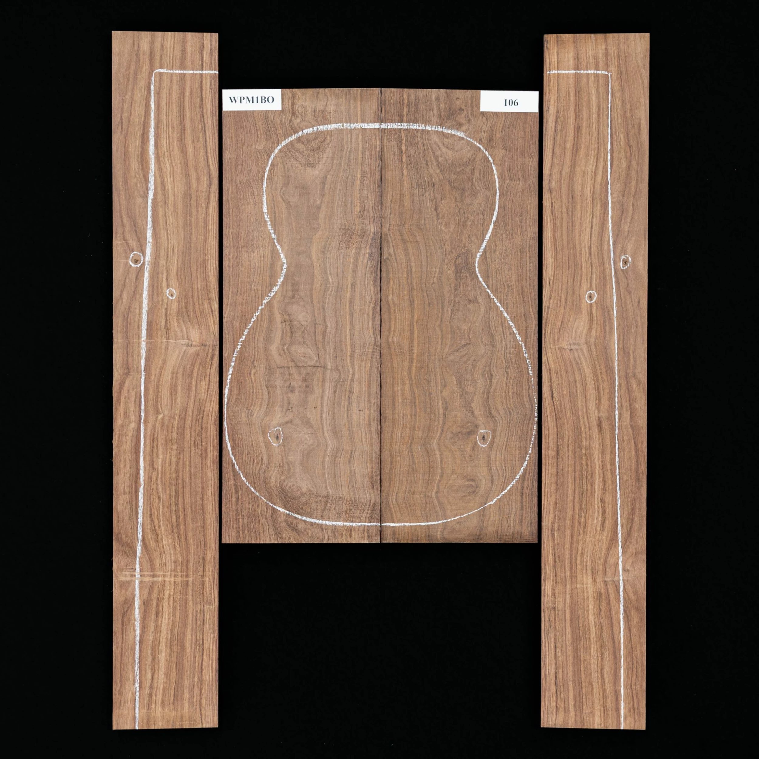 Granadillo Back + Side Set - 106 - StewMac 1 Granadillo Back + Side Set - 106 - StewMac