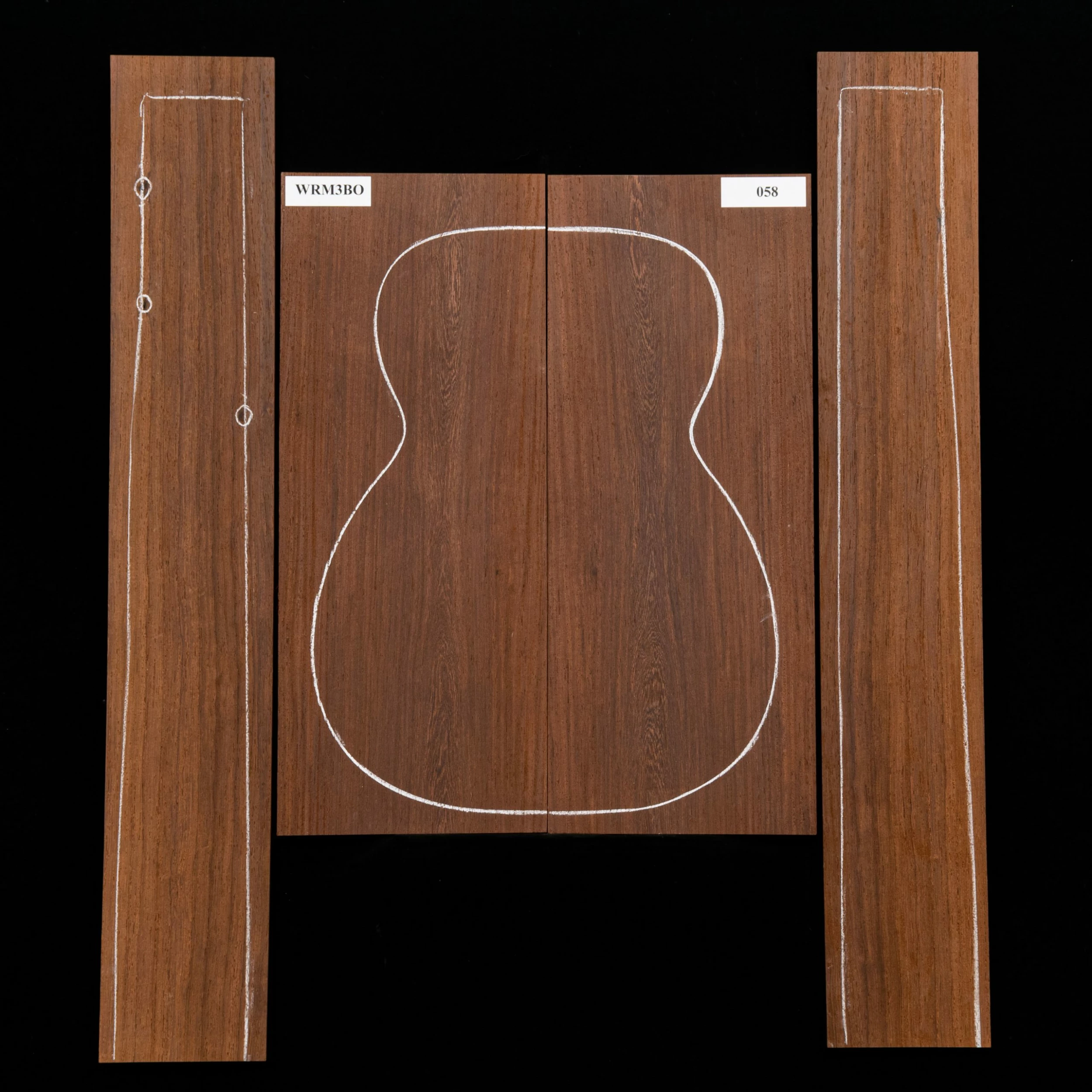 Madagascar Rosewood Back + Side Set, Unsanded - 058 - StewMac 1 Madagascar Rosewood Back + Side Set, Unsanded - 058 - StewMac