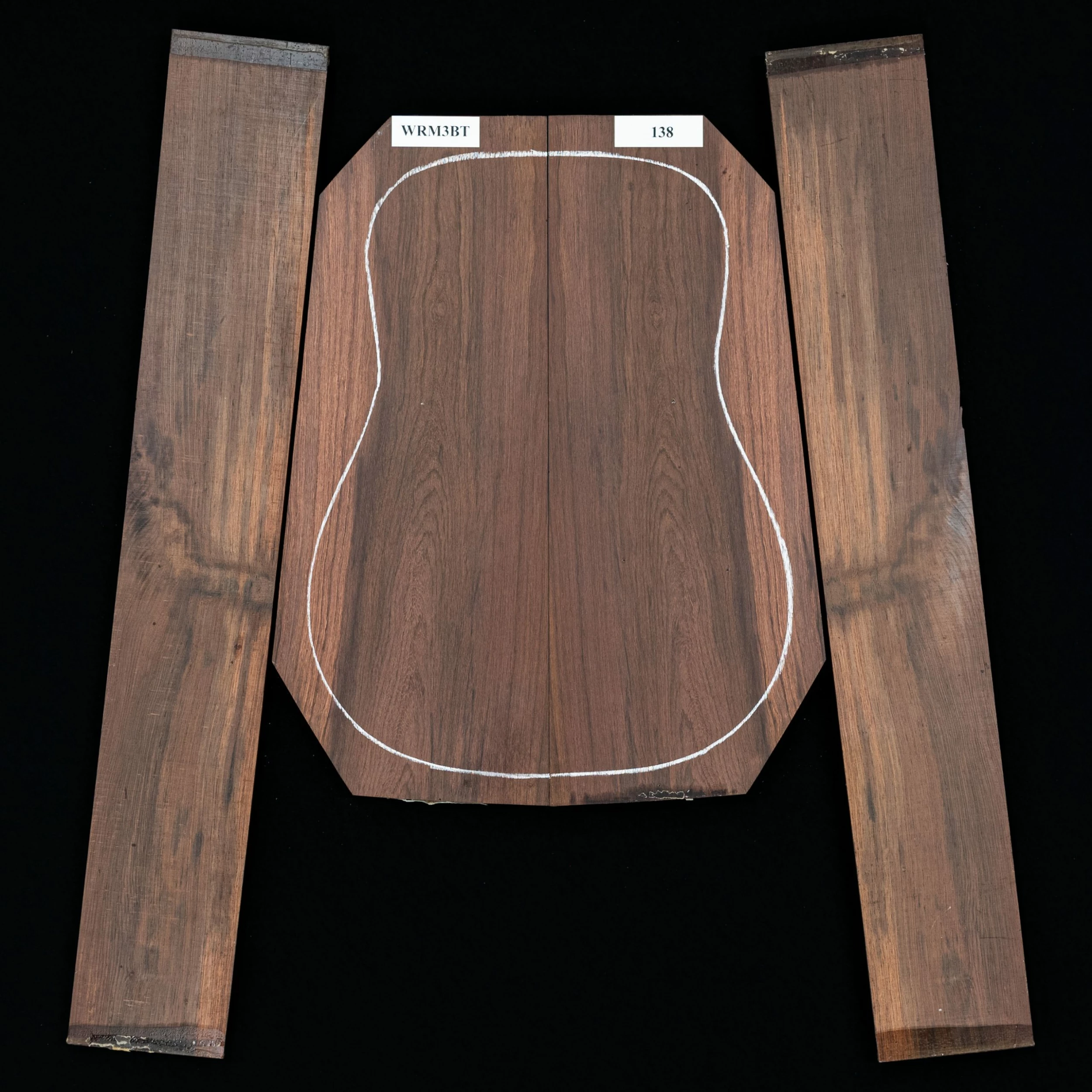 Madagascar Rosewood Back + Side Set - 138 - StewMac 1 Madagascar Rosewood Back + Side Set - 138 - StewMac