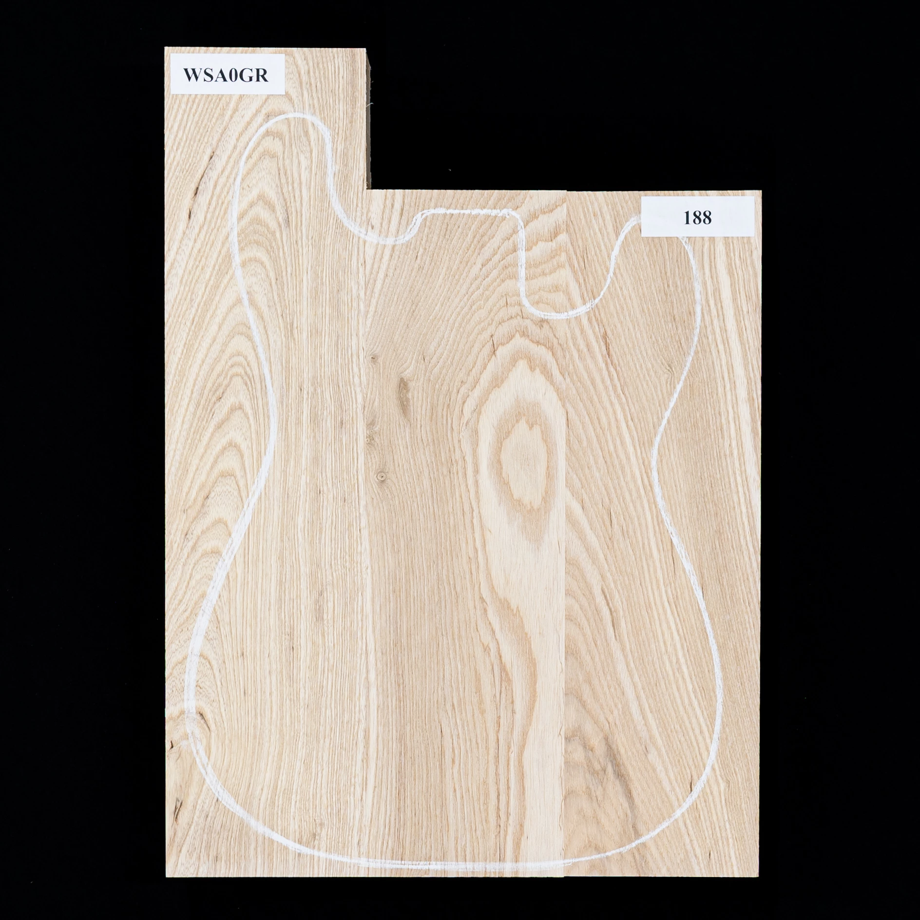 Swamp Ash Body Blank, 3-piece (9 Lb) - 188 - StewMac 1 Swamp Ash Body Blank, 3-piece (9 Lb) - 188 - StewMac