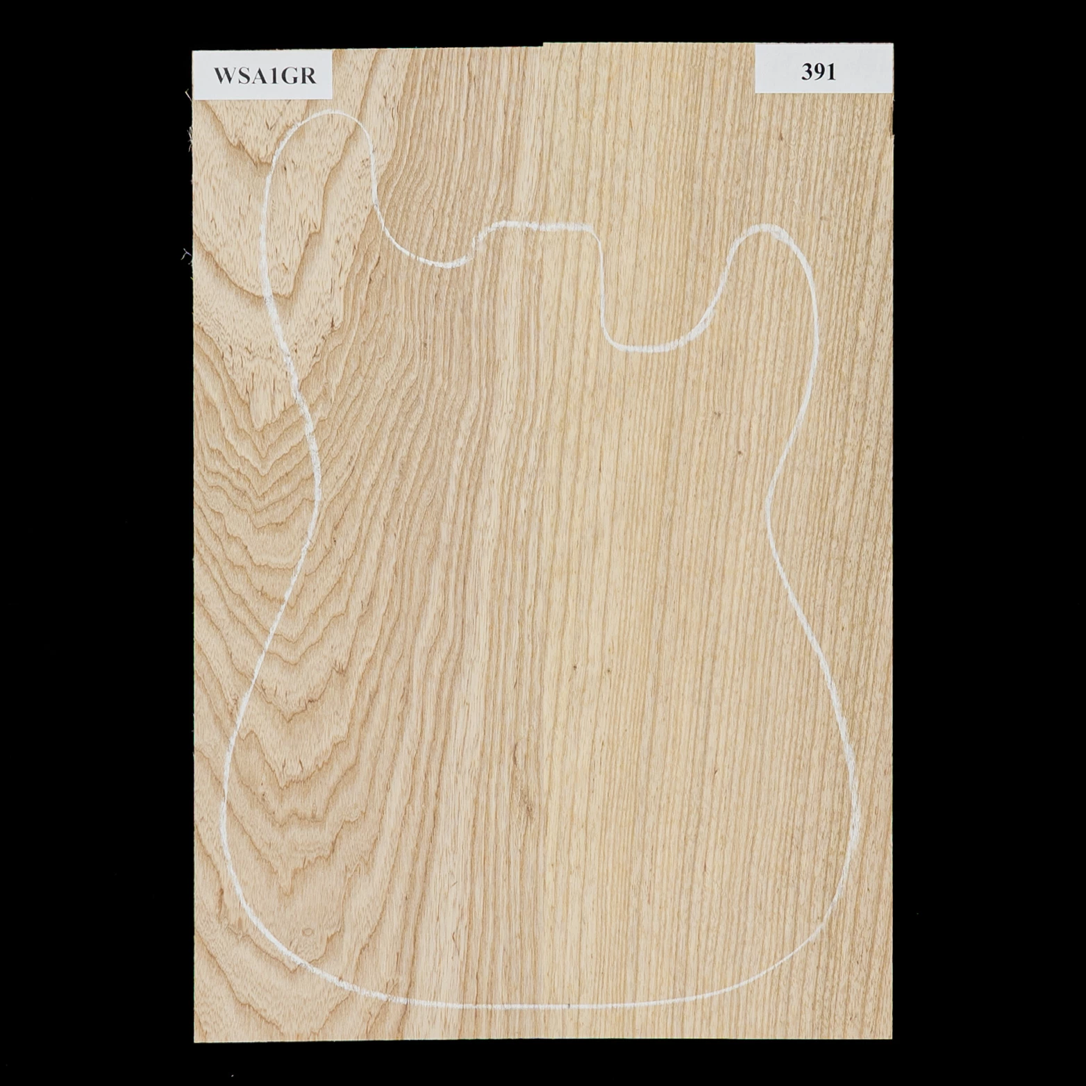 Swamp Ash Body Blank, 2-piece (9 Lb) - 391 - StewMac 1 Swamp Ash Body Blank, 2-piece (9 Lb) - 391 - StewMac