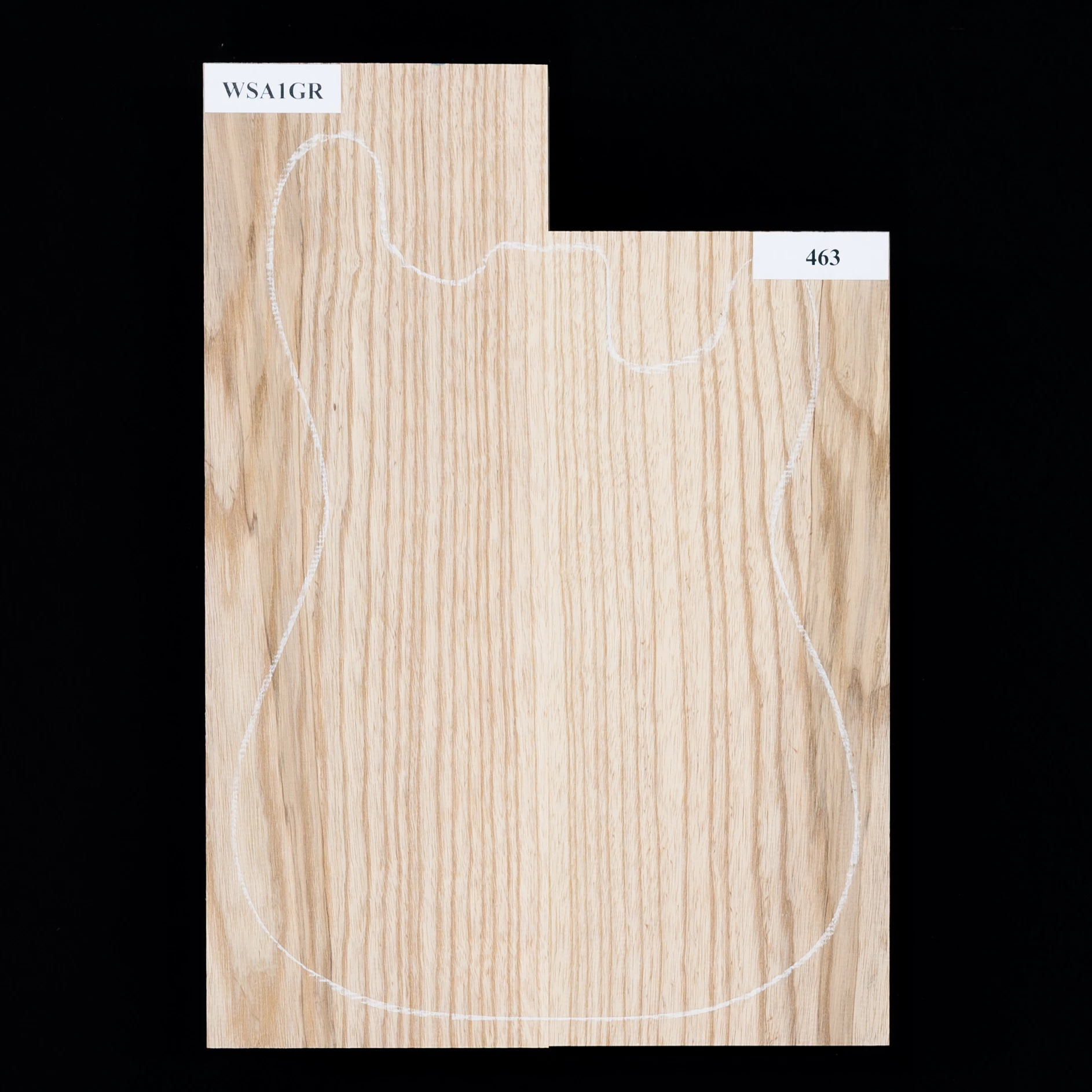 Swamp Ash Body Blank, 2-piece (9 Lb) - 463 - StewMac 1 Swamp Ash Body Blank, 2-piece (9 Lb) - 463 - StewMac