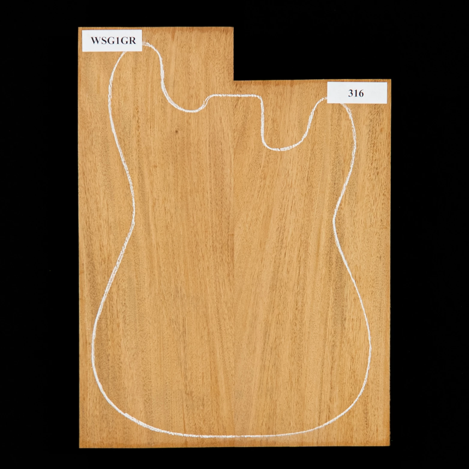Honduran Mahogany Body Blank, 2-Piece (11.4 Lb) - 316 - StewMac 1 Honduran Mahogany Body Blank, 2-Piece (11.4 Lb) - 316 - StewMac