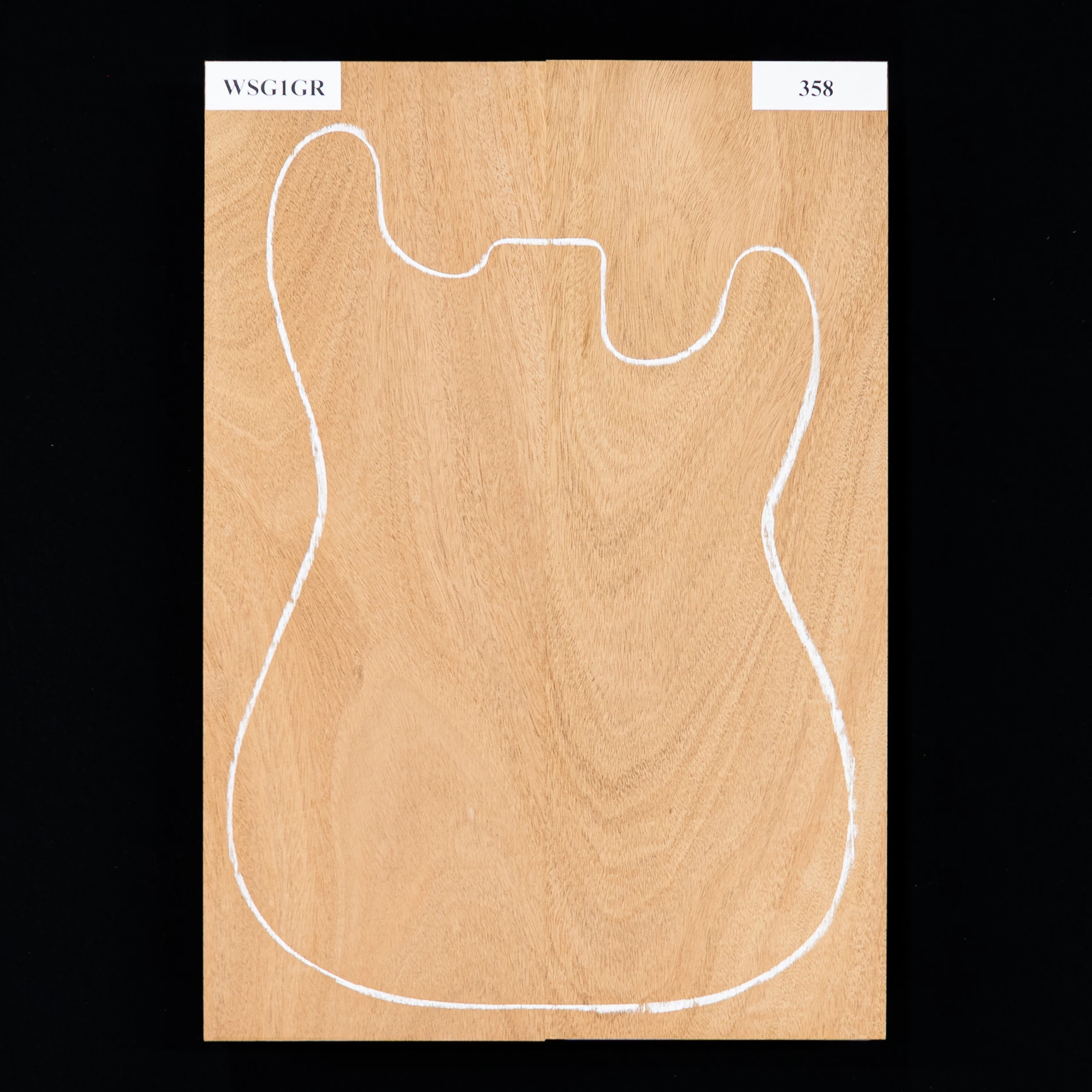 Honduran Mahogany Body Blank, 2-Piece (12.4 Lb) - 358 - StewMac 1 Honduran Mahogany Body Blank, 2-Piece (12.4 Lb) - 358 - StewMac