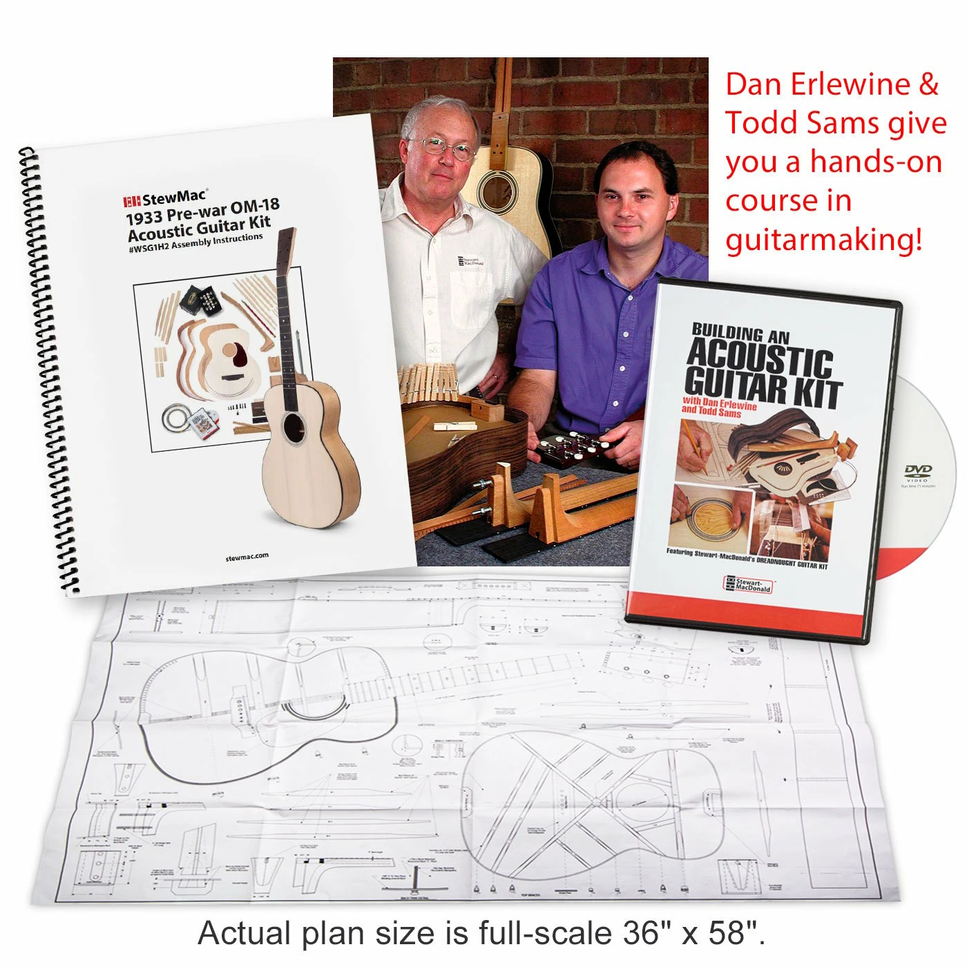 1933 Pre-war OM-18 Acoustic Guitar Kit - 074 - StewMac 5 1933 Pre-war OM-18 Acoustic Guitar Kit - 074 - StewMac - Image 5