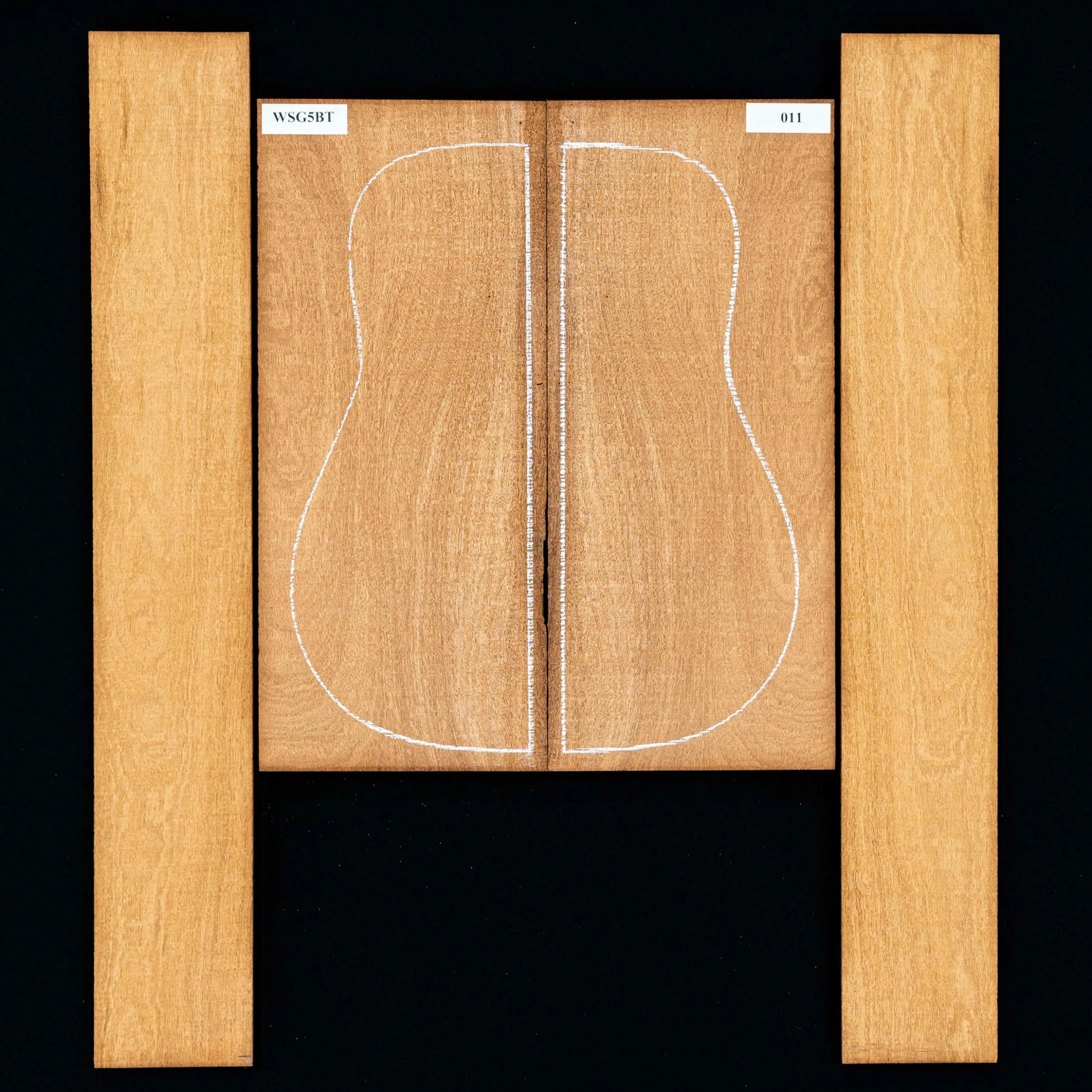 Figured Honduran Mahogany Back + Side Set - 011 - StewMac 1 Figured Honduran Mahogany Back + Side Set - 011 - StewMac